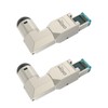 Tecmojo CAT8 Shielded RJ45 connector, Tooless Field Plug 40Gigabit, 2