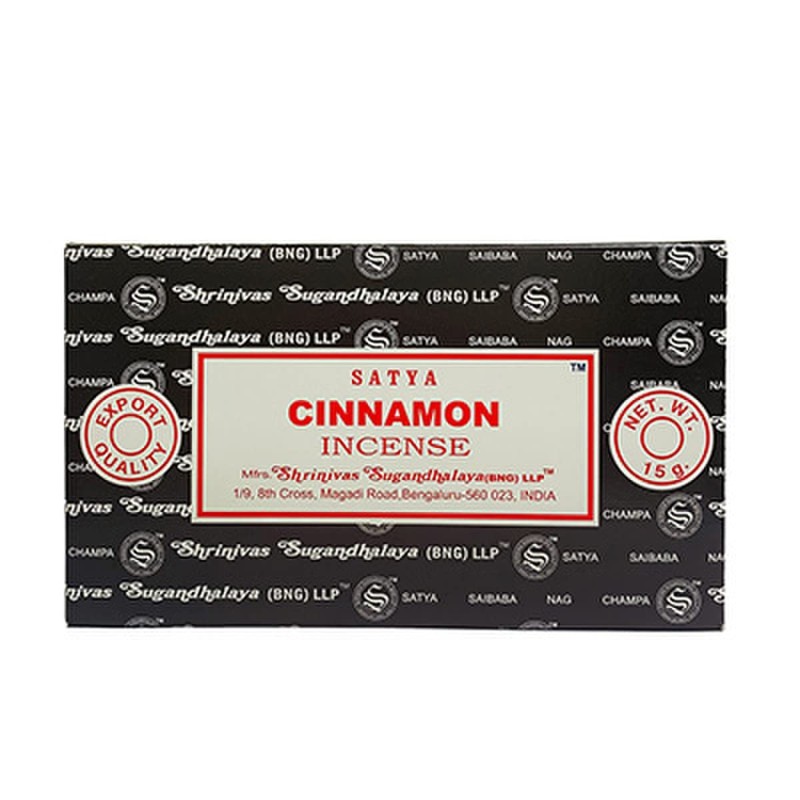 Satya Cinnamon 15g Incense Sticks by SHRINIVAS SUGANDHALAYA