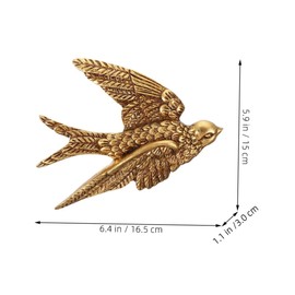 Gatuida Large Swallow Shaped Pendant Wall Art Creative Wall Decoration for Living Room Bedroom Garden Ornament for Indoor Outdoor Display
