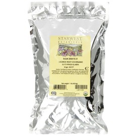 Starwest Botanicals Organic Licorice Root Loose Cut and Sifted, 1 Pound Bulk Bag