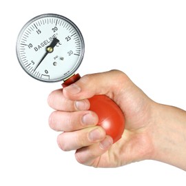 Baseline 12-0290 Dynamometer, Pneumatic Squeeze Bulb 30 PSI Capacity, No Reset