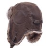 Russian Ushanka Cossack Trooper Trapper Aviator Pilot Hat Fur Lined