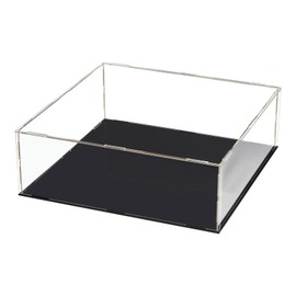 DMiotech 1 Pack Acrylic Display Case Box Transparent Dustproof Showcase, 11.8x11.8x3.9 Inch for Collectibles