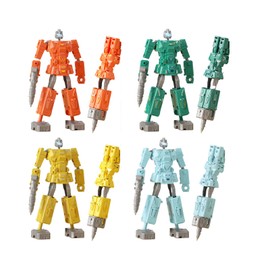 Transformer Robot Ballpoint Pen - 4 Pcs, Morphing, Cool Looking, Deformed Student Pen