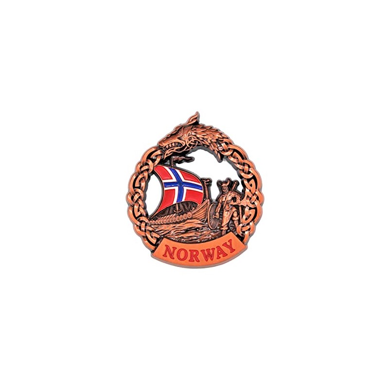 Norway - 3D Metal Fridge Magnet for Kitchen Refrigerator -