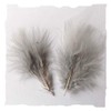 30 Silver Grey Marabou Feathers Quality Craft Pack