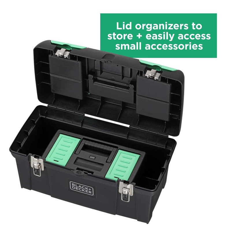 BLACK+DECKER Reviva Toolbox Bundle, Tool Storage Organizer - REVST19129FF