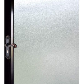 DUOFIRE Window Privacy Film Natural Frosted Glass Film Static Cling Glass Films No Glue Anti-UV Window Sticker Non Adhesive for Privacy Office Meeting Room Bathroom Living Room 11.8in. x 78.7in. S001