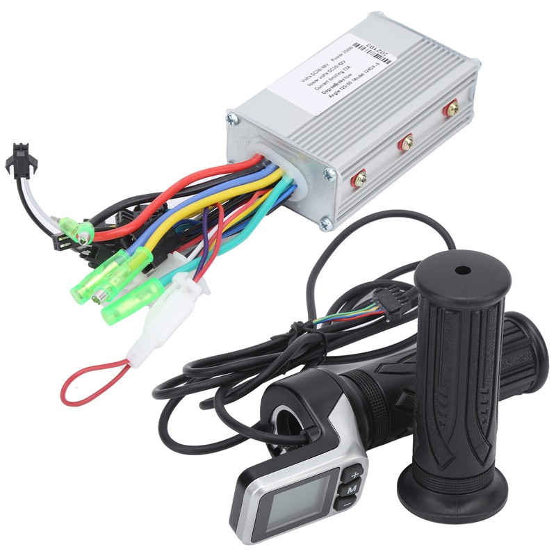36V/48V 350W Brushless Controller and 124DX LCD Twist Throttle Set