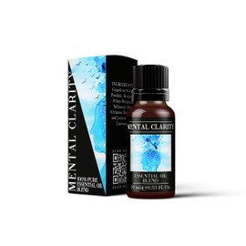 Mystix London | Mental Clarity Pure & Natural Essential Oil Blend 10ml - for Diffusers, Aromatherapy & Massage Blends | Perfect as a Gift | Vegan, GMO Free