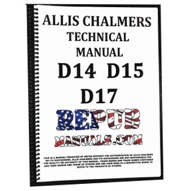 Allis Chalmers Model D14 Tractor Service Manual Technical Repair Book D 14