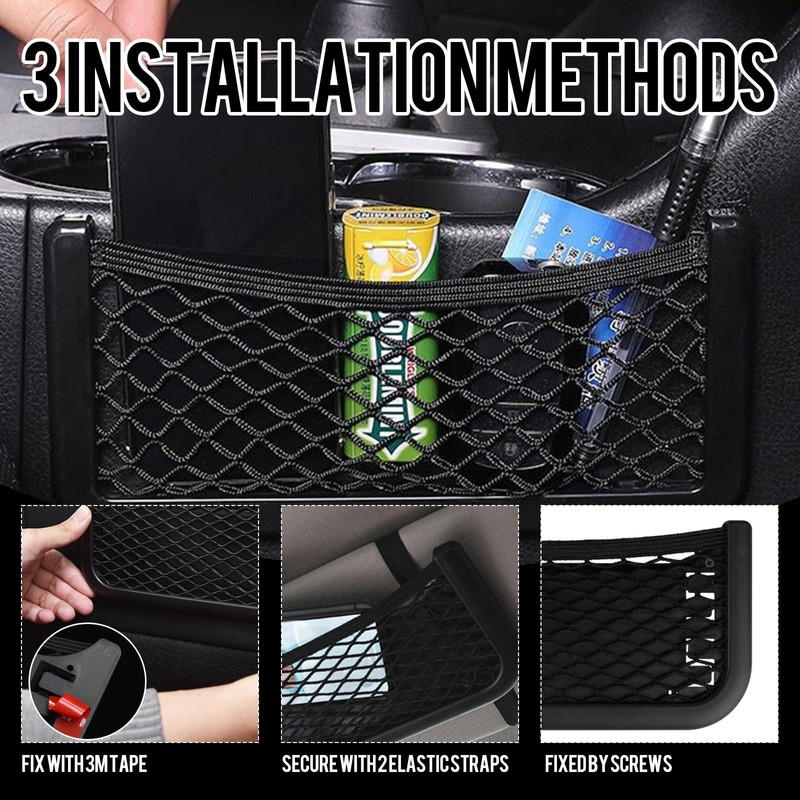 Storage Nets for Campervans, 2 Pcs Universal Car Mesh Storage