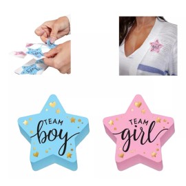 Bella Home Stickers Estampas Revelación De Genero Baby Shower 30 Pcs