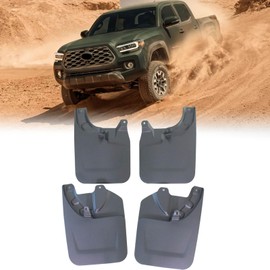 Set of 4 Pcs Mud Flaps Splash Guards Mudguards Mudflaps Fit for Toyota Tacoma 2022 2023 Mud Splash Guards Front and Rear (Not fit for SR & SR5 & Without Fender Flares Model)