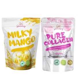 Cris Cosmetics Pure  Collagen Powder 150g + Milky Mango  Juice -BUNDLE