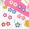 DIELOVEHUA 6 Pairs of Hawaii Earrings, Plumeria Earrings, Flower Drop