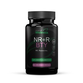 Bty 180 Cápsulas Nicotinamida Ribósido Resveratrol Suplemento Mujeres Hombres Enfoque Bienestar Longevidad Funcional