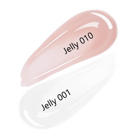 SHOYUM 2Pcs Jelly Milky White Gel Nail Polish, 15ml 2 Colors Sheer Nude Pink Translucent Soak Off UV Gel Polish Set for Nail Art DIY Manicure at Home, Sheer Nude