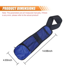 LHDOS 2PCS Car Seat Side Organizer, Multifunctional Front Seat Storage Hanging Bag with Mesh Net Pocket, Stuff Holder for Wallet, Phones, Glasses, Drink, Universal for Cars, Trucks, SUVs (Blue)