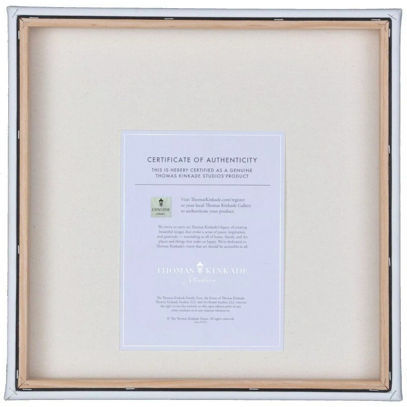 Thomas Kinkade A Perfect Yellow Rose 14 x 14 Wrapped