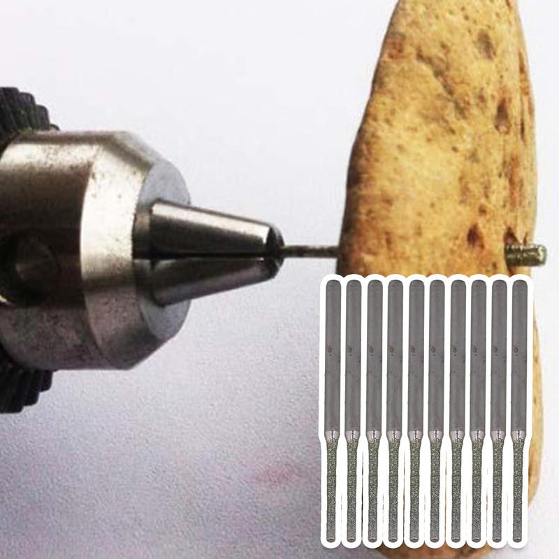BQLZR 1.5MM Silver Extended Gems Drill Bits Bowlder Pearls Jewelry