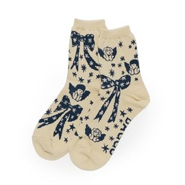 BAGGU Crew Sock - Cherub Bows