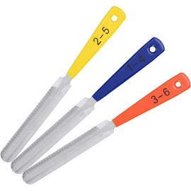 3Pcs Guitar Nut File Set, Carbon Steel Guitar Fret File, Double Edge Guitar Repairing And Instrument Modifying Tools For Guitars, Ukulele, Bass, Banjo, Mandolin String Instrument