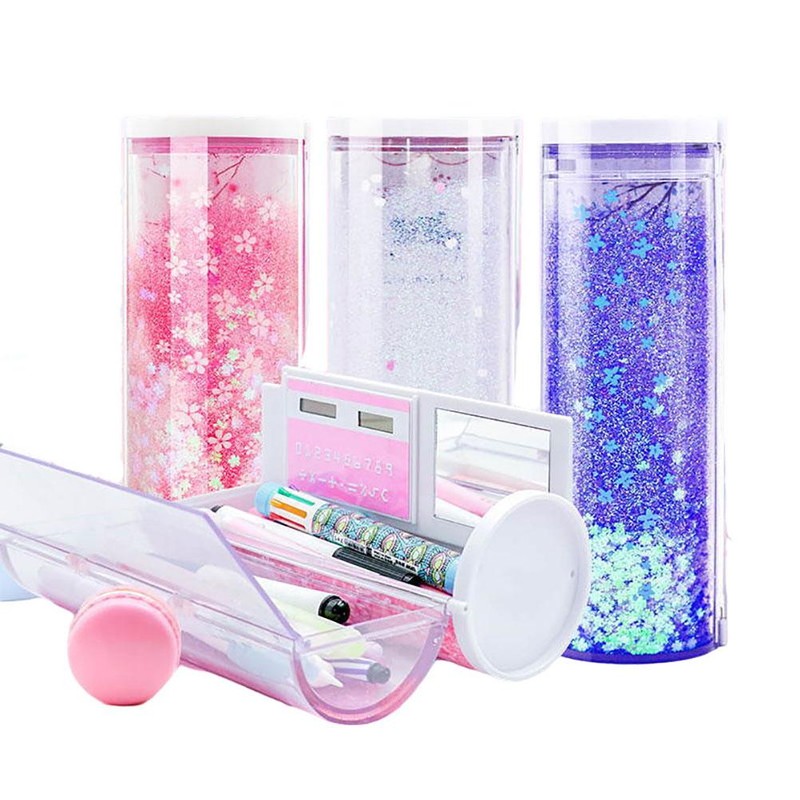 Quicksand Pencil Box Magnetic Clasp Exquisite Intelligent Password Quicksand Pencil