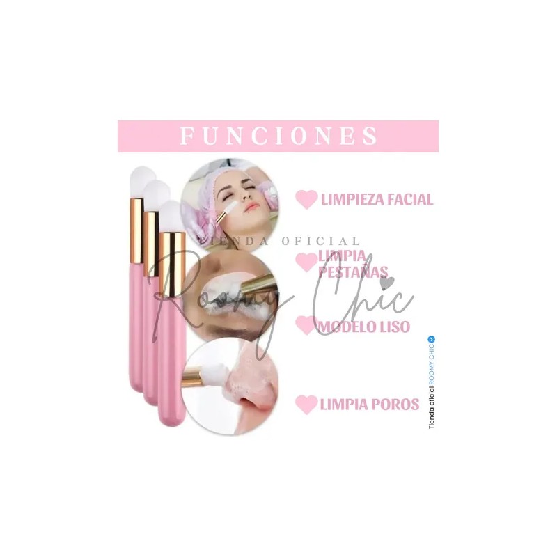 12 Brochas Para Limpiar Pestañas De Mink 1x1 Shampoo