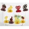 8Pcs Football 1st Birthday Honeycomb Centerpieces Baby Shower Rookie of