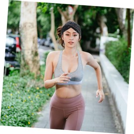 Vaguelly 3pcs Twisted Wide Bohemia Headwrap Set Floral Printed Hair Accessories for Women for Yoga Sports and Everyday Wear Comfortable Durable Design Red Black White