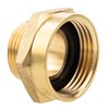 Reducer extension – outer x internal thread in untreated brass.
