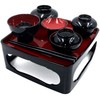 Lacquer Pludacter Butsuzen 6.0 inch (6.0 mm), Black / Vermilion,