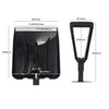 Emlow Cat Folding Snow Scoop, Black, PP+Tip Aluminum, 3 Tier