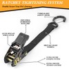 SKIPWALL Truck Bed Dog Tether for Two Dogs,Ratchet Tightening Adjustable