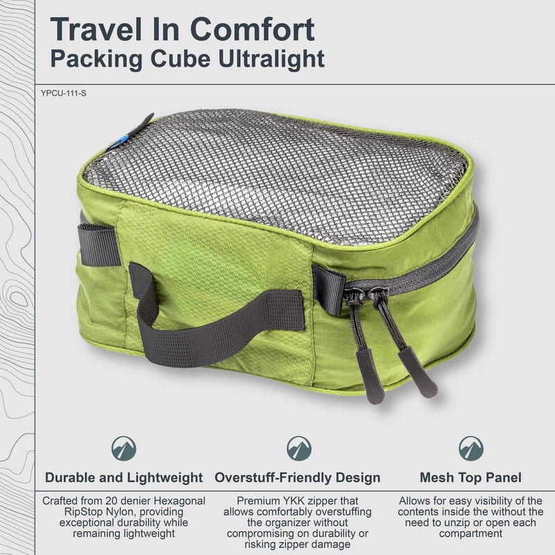 Cocoon Packing Cube Ultralight Size S Olive Green, olive green