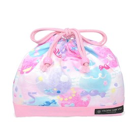 COLORFUL CANDY STYLE N3479400 Lunch Bag for Girls, Clothed, Medium, Kids, Stylish, Cute, Gusset, Fluffy Cute Candy Pop,