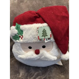Novogratz Santa Clause Plushie Throw Pillow Christmas New VIRAL 18x18 2024 Red Hat