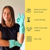 SEEP Eco Small-Medium Rubber Gloves - Kitchen Gloves Washing Up