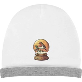 Azeeda 'Robin Snow Globe' Kids Slouch Hat (KH00033978) White