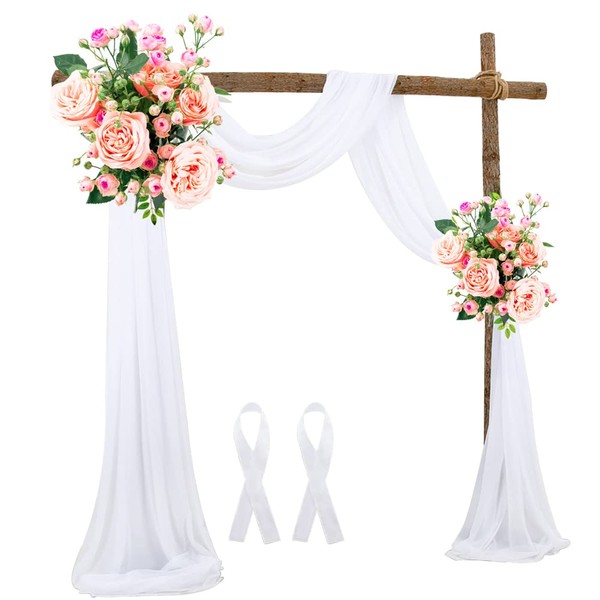 THATSRAD Pelmet Freehand Decoration Chiffon Curtain Wedding 70 x 550