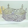 Miss America Crown Austrian Rhinestone Crystal Hair Tiara Desfile T1299