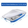 iCOVER Pedal Boat Cover, Fits 3 or 5 Person Paddle