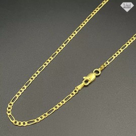 Nyc Jewelers 14K Gold Plated Italian Sterling Silver Figaro Link Chain Necklace 925 - 22