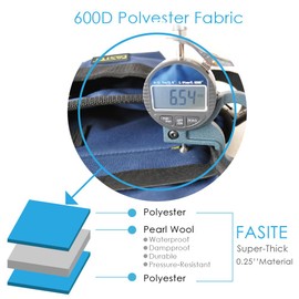 FASITE 7-POCKET Small Electrical Maintenance Tool Pouch Bag Technician's Tool Holder Work Organizer with Belt