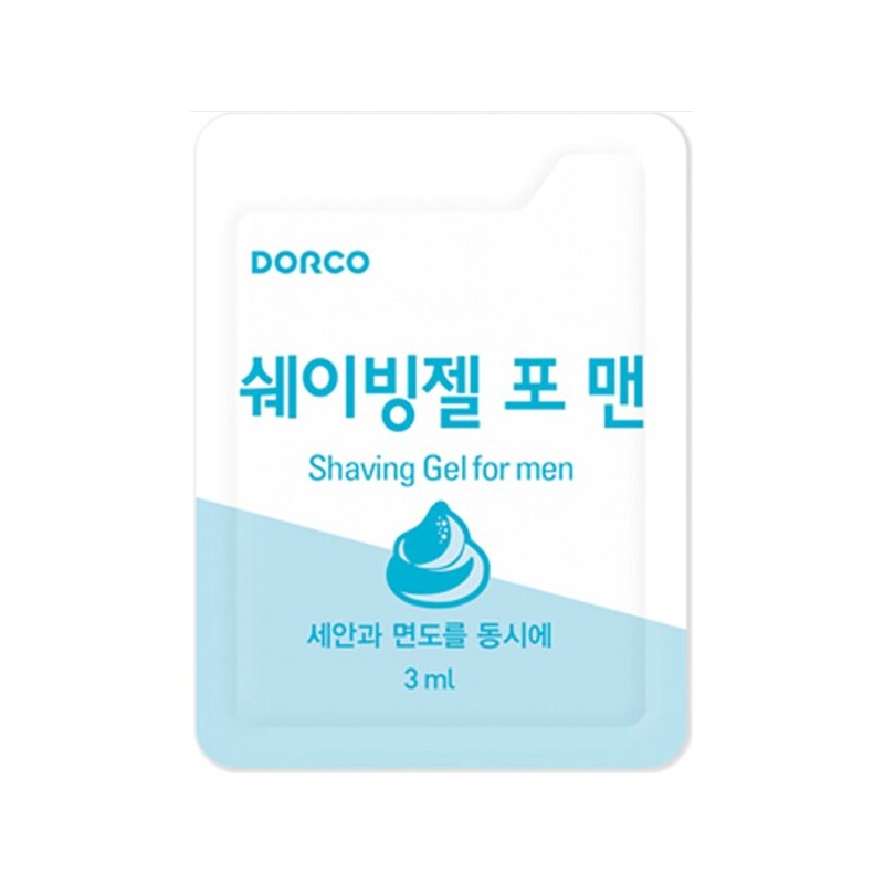 도루코 페이스 클렌징쉐이빙젤 포 맨 3ml 300개 묶음 gil Dorco