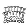 Camotokiit Bumper Bolts Kit Stainless Cap Front & Rear for