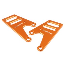 NICECNC Heel Guards Cover Compatible with 690 Enduro 2008, Heel Guard Luggage Rack Compatible with Husqvarna 701 Enduro 2016-2021, See Fitments, Orange