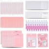 Kit De Manicura Desechable Con Lima, Pegamento, Almohadillas De Preparación,