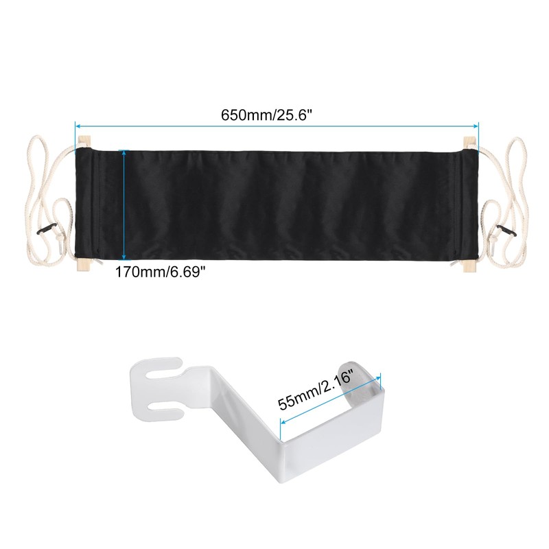PATIKIL Foot Hammock Under Desk, Adjustable Foot Rest Sling with